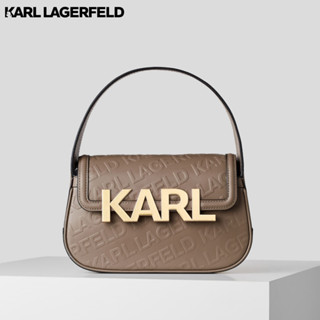 KARL LAGERFELD - K/LETTERS EMBOSSED SHOULDER BAG 231W3038 กระเป๋าถือ