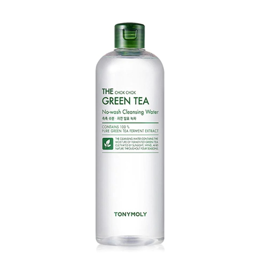Tony Moly / Tonymoly THE CHOK CHOK Green Tea No-Wash Cleansing Water 500ml / Essence 55ml
