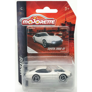 Majorette Toyota 2000GT White ล้อ 3SV Scale 1/56 (8cm) package แบบมีการ์ด