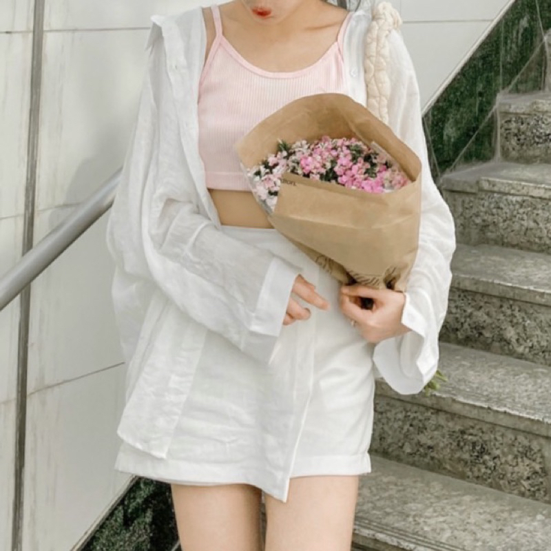 Muji shirt เสื้อเชิ้ตแขนยาวทรง oversize