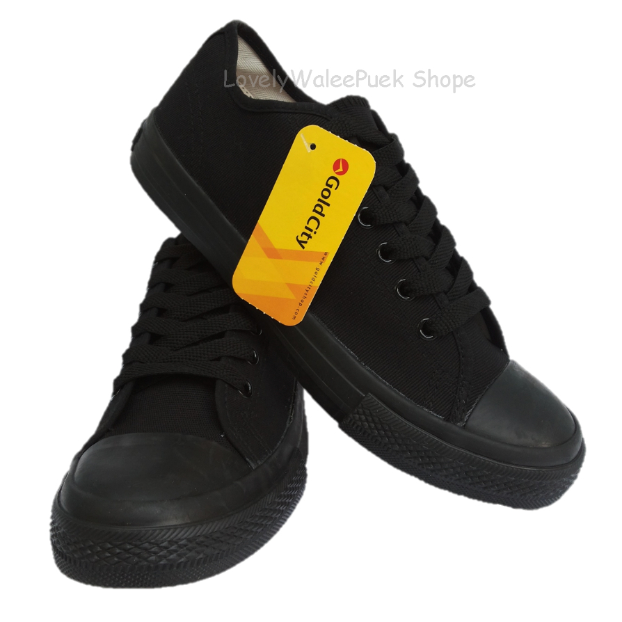 GoldCity1207-๑/๒ รองเท้าผ้าใบแฟชั่นใส่ทนใส่ดี มีหลายสี พื้นนุ่ม (พร้อมส่ง!) Size 35-47มี19สี