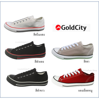 GoldCity1207-4/4 รองเท้าผ้าใบใส่ทนใส่ดี มีหลายสี พื้นนุ่ม (พร้อมส่ง!) Size 36-47มี19สี