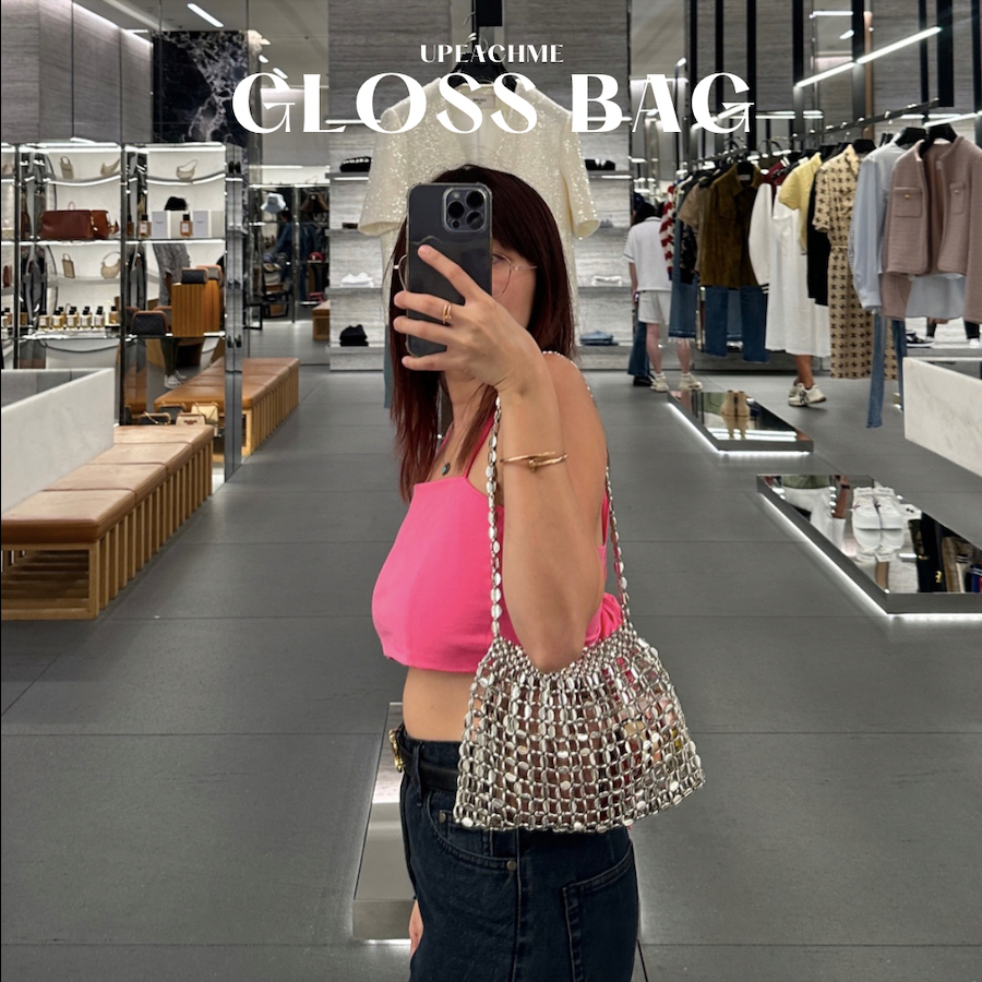 ✨243฿ ไลฟ์✨GLOSS SHOULDER BAG I พร้อมส่ง ถูกสุดในโชปี้ กระเป๋าสะพายไหล่สีเงินอะไหล่เมทัลลิควิบวับ สำหรับตัวมัมมารดา