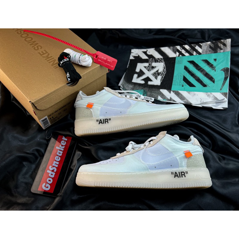 [ Pre - Order ] Air Force 1 Low Off-white " White " Size 40 - 47.5  [OWF]