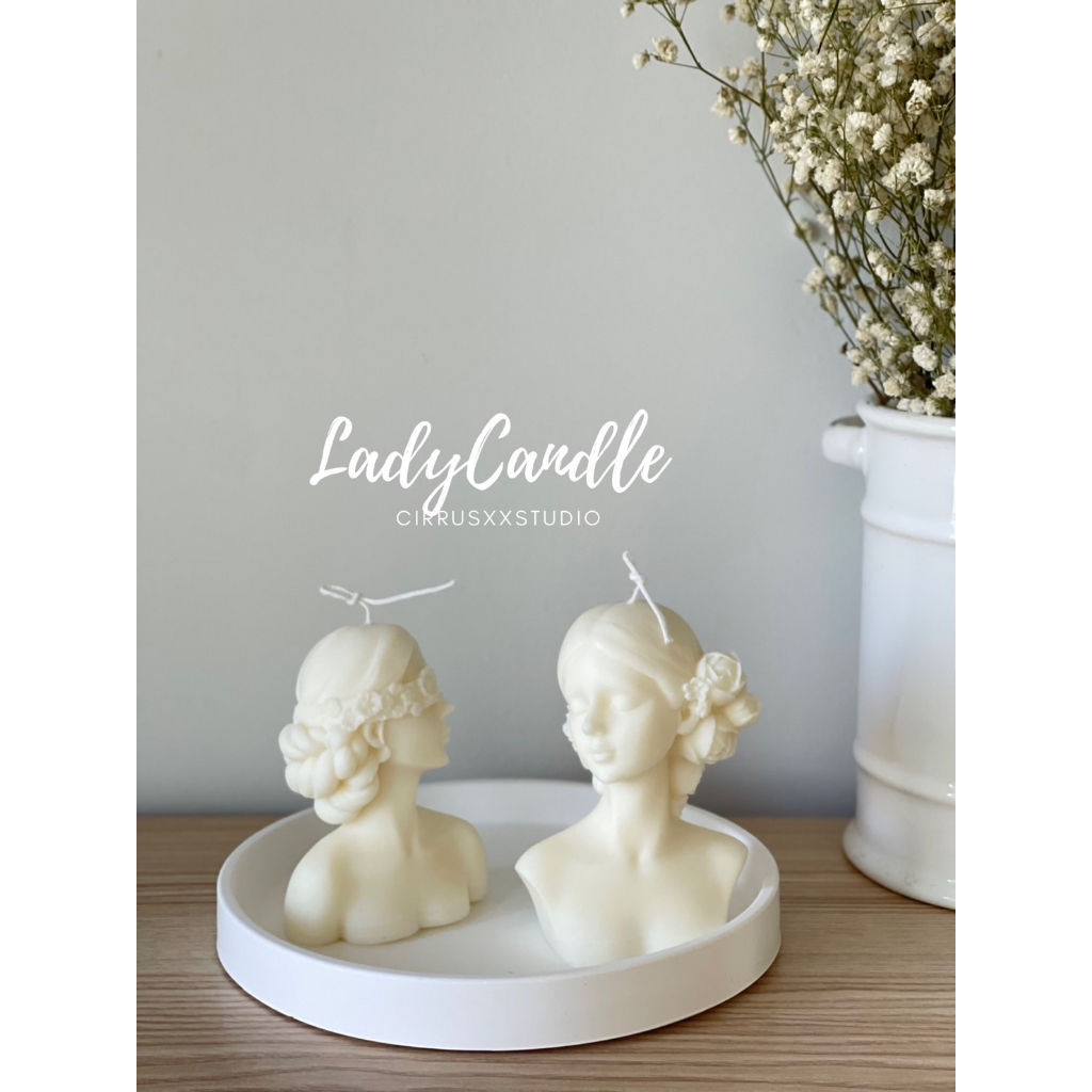 Lady Candle เทียนหอม รูปผู้หญิง เทียนหอมตกแต่งบ้าน  เทียนหอมไขถั่วเหลือง  Soy Wax Candle เทียนขายดี
