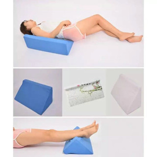 หมอนสามเหลี่ยม หมอนเพื่อสุขภาพ หมอน Leg Rest Pillow หมอนรองเท้า หมอนรองหลัง ปลอกหมอนถอดได้ ออกแบบให้โค้งรับสรีระทั้ง