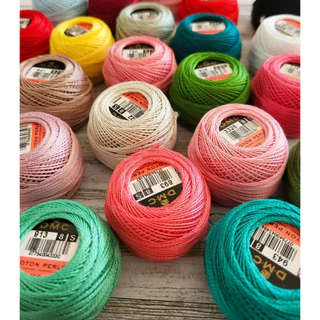 DMC รหัสสี 208 -761 Pearl cotton ไหม เบอร์ 8 made in france