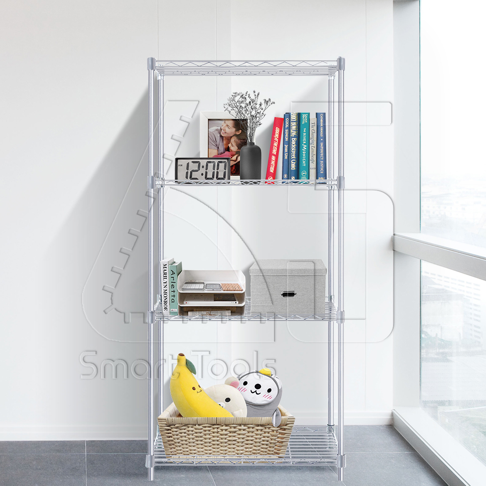 InnHome ชั้นวางของ4 ชั้น วางไมโครเวฟ อเนกประสงค์ รับน้ำหนักได้มาก 120Kg ขนาด 120x56x35cm รุ่น Z4 ราคา ถูกที่สุด ดีลบีเคเค แกลเลอรีภาพที่ 3