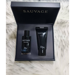 เซต 2 ชิ้น Christian Dior Sauvage EDP 10ml.(แบบแต้ม) + Shower Gel 20ml. ขนาดทดลอง ของแท้