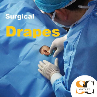 ผ้าเจาะกลางสำหรับคลุมผ่าตัด Disposable Drape ผ้าเดรปคลุมผ่าตัดสเตอไรด์แบบใช้ครั้งเดียวทิ้ง