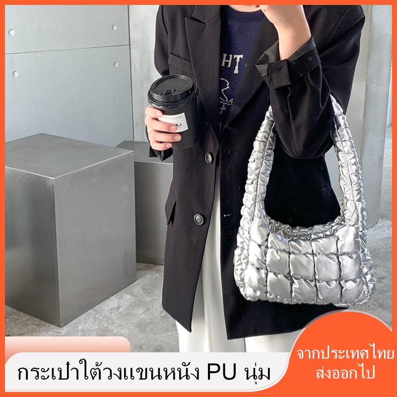 【ราคาเคลียร์】กระเป๋าถือ กระเป๋าสะพายไหล่ หนังนิ่ม เข้ากับทุกการแต่งกาย แฟชั่นเรียบง่าย สําหรับสตรี