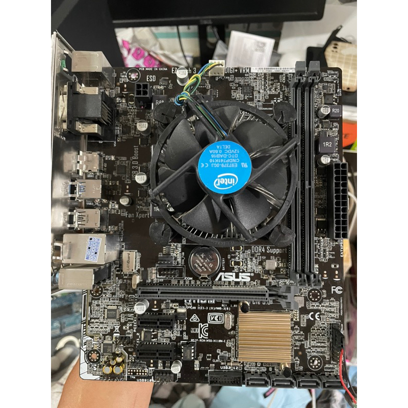 ชุดI5-6500@3.20Ghz up to 3.60Ghz พร้อมบอร์ดAsus H110M-Eฝาหลัง ซิ้งค์ครบใช้งานปรกติ