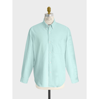 JBB*] MINT GREEN OVERSIZED OXFORD SHIRT เจบีบี เชิ้ตผู้ชาย เชิ้ตแขนยาว เสื้อเชิ้ตโอเวอร์ไซส์ เสื้อลำลอง สีเขียวมิ้น