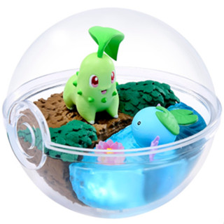 [ส่งตรงจากญี่ปุ่น] Re-Ment Pokemon Terrarium Collection 5 Chikorita &amp; Wooper Japan ใหม่