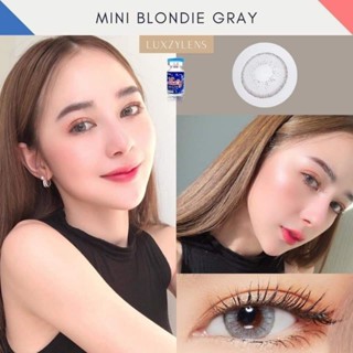 ⚡Luxzylens⚡Mini Blondie Gray💥คอนแทคเลนส์mini💥คอนแทคเลนส์กรองแสง💥แถมฟรีตลับทุกคู่