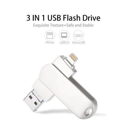 JASTER Iphone lightning Drive USB 3.0 Flash ipad 32GB 64GB 128GB 256GB 3 1 Memory stick
