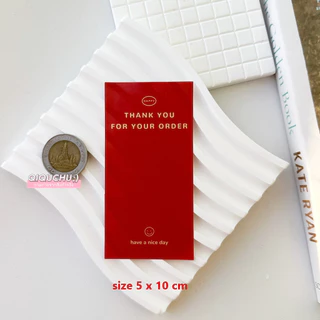 [พร้อมส่ง🇹🇭] สติ๊กเกอร์ "THANK YOU FOR YOUR ORDER" (แพค50ดวง)