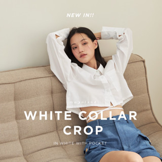 Moonland White Collar Crop White