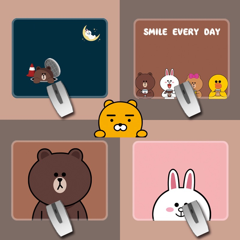 แผ่นรองเมาส์ สี่เหลี่ยมผืนผ้า ลายการ์ตูน น่ารัก 21*26cm  หนา 2mm. แผ่นรองเม้าส์ Mouse Pad เมาส์ ที่รองเมาส์