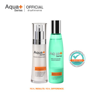 [AQUA9 ลด 130.-] AquaPlus Radiance-Intensive Essence &amp; Skin-Enhancing Water Essence (ฟรี Ultra-Fine Hydration Pads)