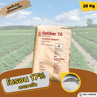 โบรอน 17% กรดบอริก 99% OBTIBOR ASIT  บรรจุ 25 กิโลกรัม.