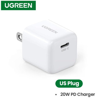 UGREEN รุ่น 10219 ปลั๊กชาร์จ หัวชาร์จ Wall Charger USB C Charger Mini 20W PD Fast  Type-C Power