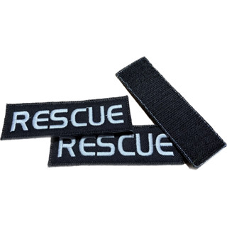 อาร์มปักข้อความ RESCUE พร้อมติดตีนตุ๊กแก ขนาด10x3.5 cm