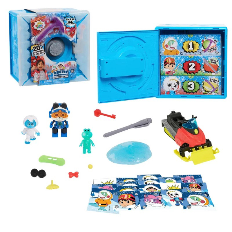 Ryan's World Arctic Adventures Surprise Safe, Kids Toys for Ages 3 Up, Gifts and Presents
