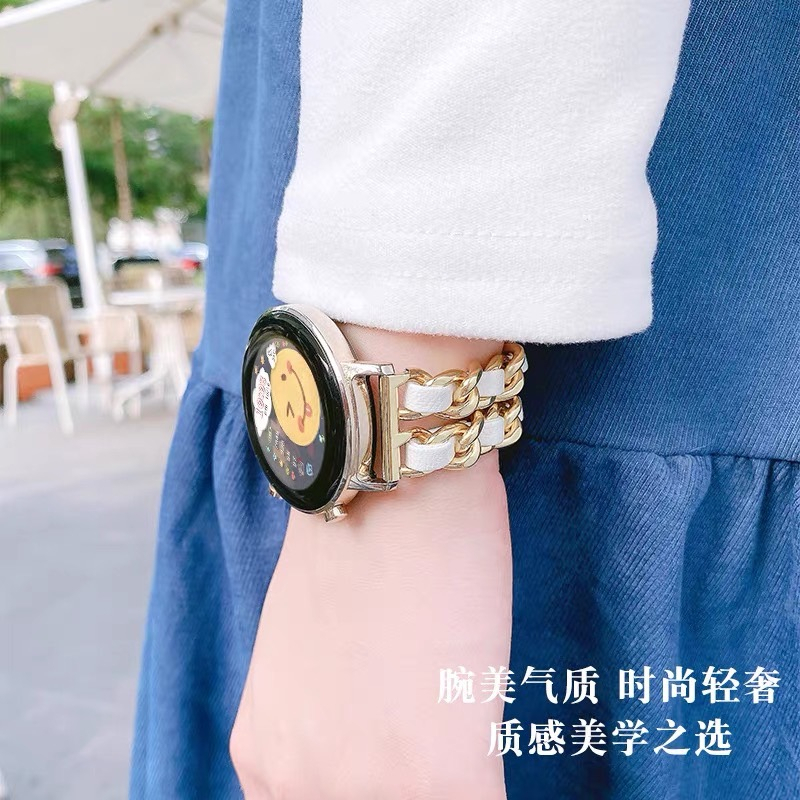 พร้อมส่ง สายนาฬิกาแบบโซ่ CN ใช้ได้กับ Samsung Watch Amazfit Xiaomi Maimo Huawei GT DT89 DT96 GW33Pro MK30 DT88 MWone