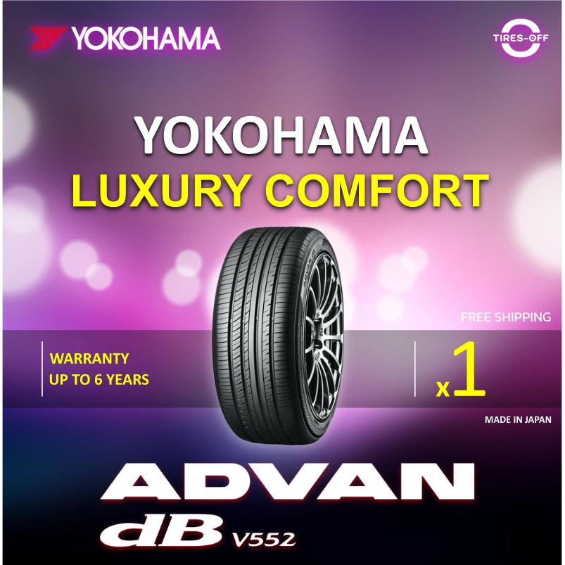 (ส่งฟรี) YOKOHAMA  รุ่น ADVAN Decibel V552 225/60R17 (1เส้น) made in japan ปี2024 รุ่นท้อป ยางรถยนต์