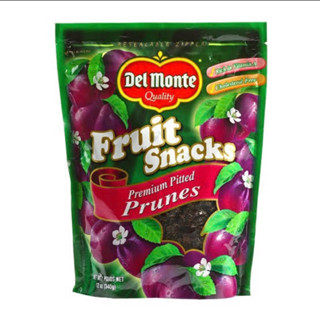 Del monte prunes snack 283g.ลูกพรุน ผลไม้อบแห้งนำเข้าจากอเมริกา🇺🇸