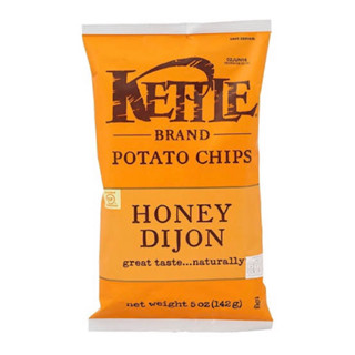 Kettle krinkle cut potato chips honey &amp; dijon 141g. มันฝรั่ง ขนมนำเข้า จากอเมริกา🇺🇸