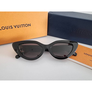 (ผ่อน0%) แว่นกันแดด New MY LV Louis vuitton CAT ทรงตาแมว