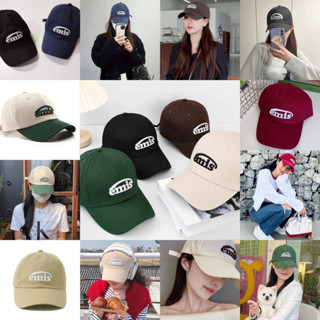 Emis cap🫶🏻 (330฿ฟรีส่ง) พร้อมส่ง8สีจุกๆค่าา ฮิตไม่ไหวแล้ววว!!! หมวกแบรนด์ดัง งานตามหา ดาราใส่กันเยอะมากคะ หมวก เกาหลี