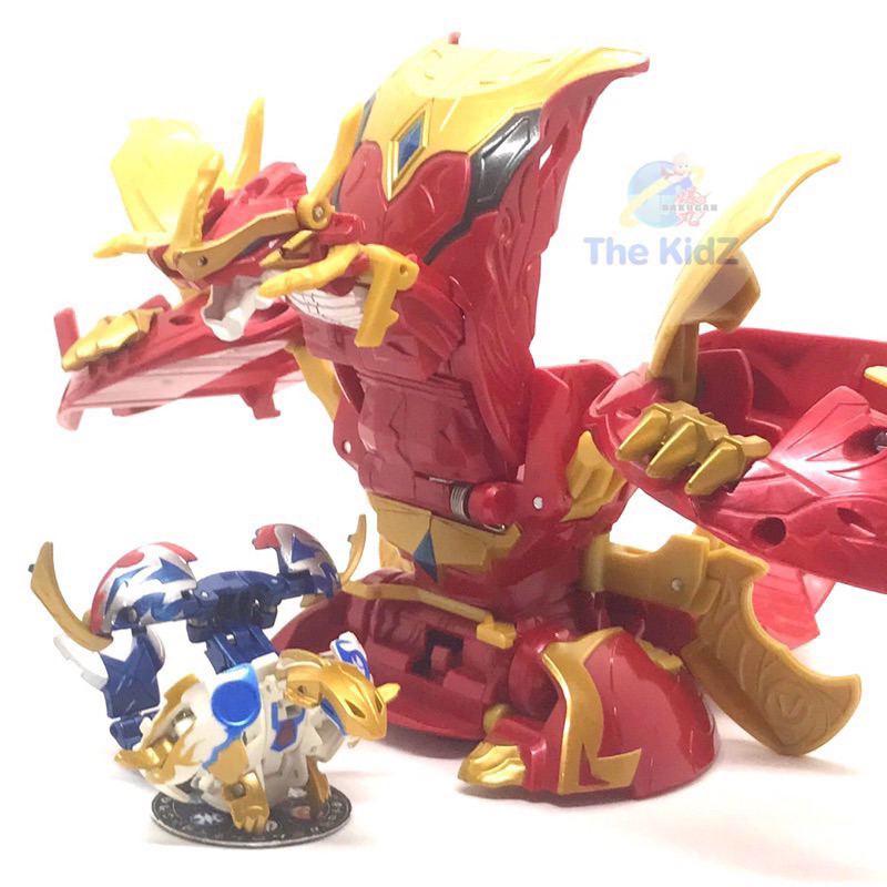 บาคุกัน SEGA BTA-15 Deka Bakugan Bakutech - Super DraThron & Go Dragaon Figure