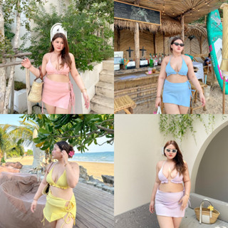 Jolly Beach set 🏖️เซทบิกินี่ 3 ชิ้น เดินสวยสวย - MerryChubbyHouse