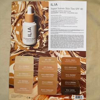 ✅พร้อมส่ง✅แท้ ILIA Super Serum Skin Tint SPF40 เทสเตอร์รองพื้น 10สี