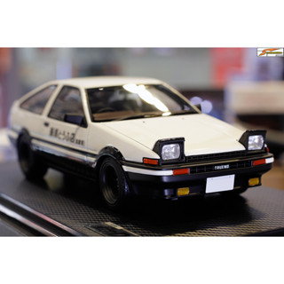 Ignition model 2871 INITIAL D Toyota Sprinter Trueno 3Dr GT Apex (AE86) White/Black