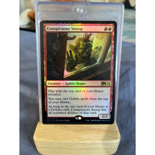 การ์ด MTG Conspicuous Snoop Foil Red Magic the gathering รุ่น Coreset 2021 M21 สภาพ Nm