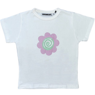 VGH FLOWER LOGO PURPLE BABY TEE