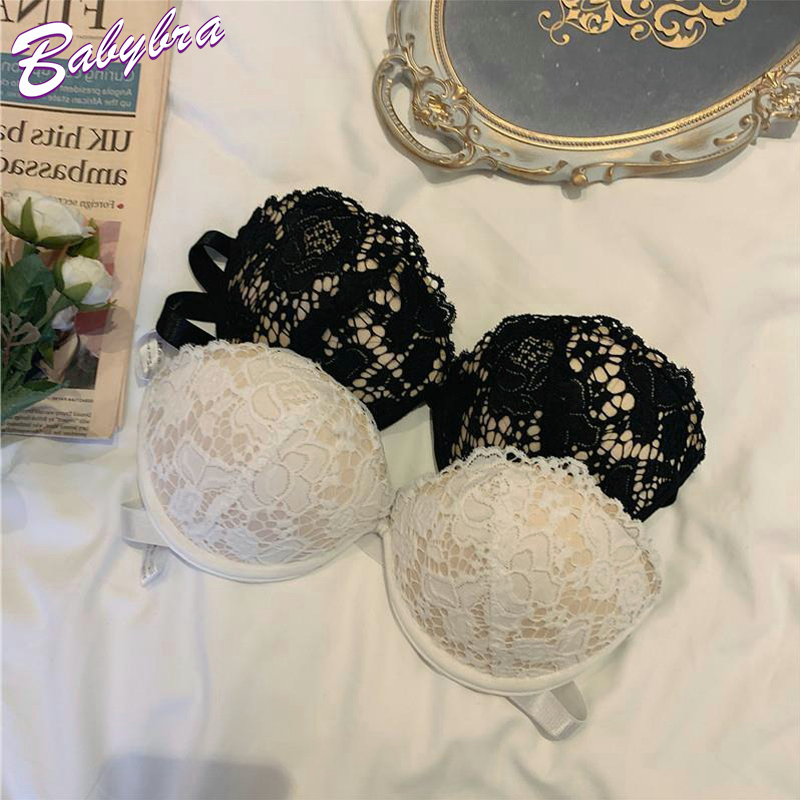 ลดล้างสต๊อก BabyBra_beauty เสื้อชั้นในลูกไม้ แบบเกาะอกไร้สาย ดันทรง ไม่ลื่น CBB266