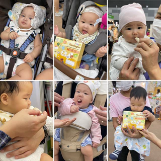 เมอแรงกล้วยผสมผักผลไม้ ขนมละลายในปากเด็ก ขนมเด็ก 6 เดือนขึ้นไป ผลไม้สด100% ขนมสำหรับเด็กเริ่มทาน ขนมเด็กเล็ก BLW Snack