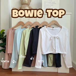 Bowie Top🎀🌷 เสื้อคลุมแขนยาวผูกโบว์ น่ารักมากกก