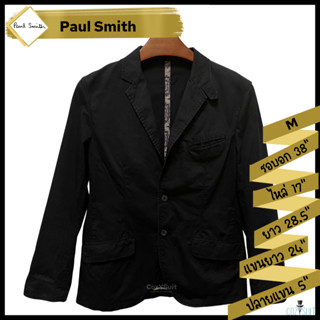 แจ็คเก็ตสูทผู้หญิง Paul Smith สีดำลายริ้ว ไซส์ M