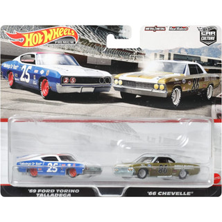 Hot Wheels Premium 2 Pack 69 Ford Torino Taladega/66 Chevelle