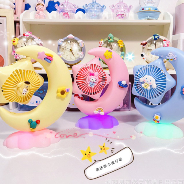 พร้อมส่ง พัดลมมือถือ USB ขนาดเล็ก มีไฟ ปรับได้ 360 องศา 302..