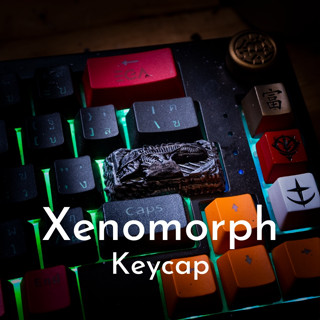 ส่งฟรี Artisan keycap alien xenomorph