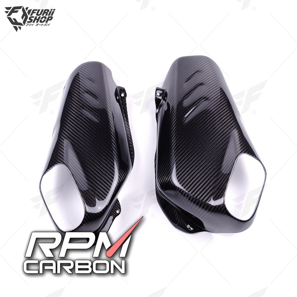 ครอบท่อ OEM RPM Carbon Exhaust Side Panels (Stock Exhaust) : for Ducati Panigale V4/Streetfighter V4