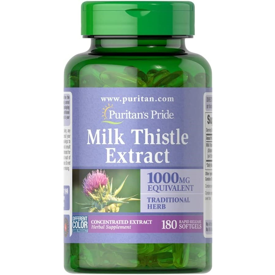 [ของแท้ 100%] PURITAN'S PRIDE MILK THISTLE EXTRACT 1,000 mg