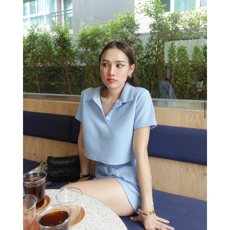 Loonnystore🌹 Maylinda set สีฟ้า - Freesize (ราคา shop 490) *new but washed